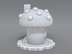 house mushroom 3D Print Model