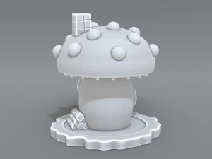 house mushroom 3D Print Model