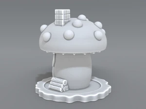 house mushroom 3D Print Model