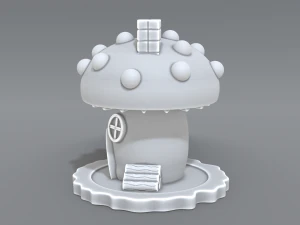 house mushroom 3D Print Model