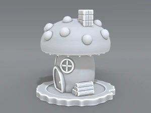 house mushroom 3D Print Model