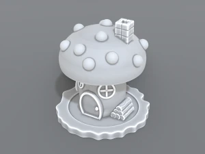 house mushroom 3D Print Model