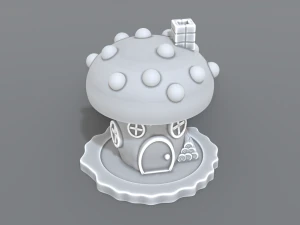 house mushroom 3D Print Model