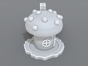 house mushroom 3D Print Model
