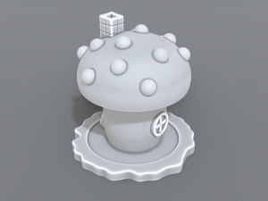house mushroom Model Cetak 3D