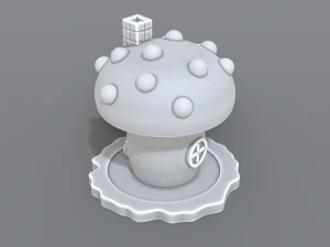 house mushroom 3D Print Model