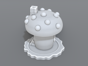 house mushroom Model Cetak 3D