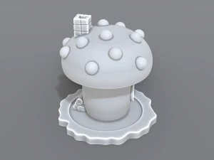 house mushroom 3D Print Model
