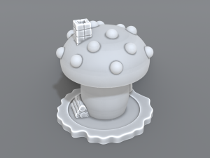 house mushroom Model Cetak 3D