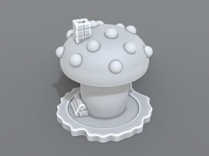 house mushroom 3D Print Model