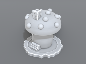 house mushroom Model Cetak 3D