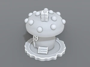 house mushroom 3D Print Model