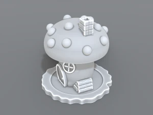 house mushroom 3D Print Model