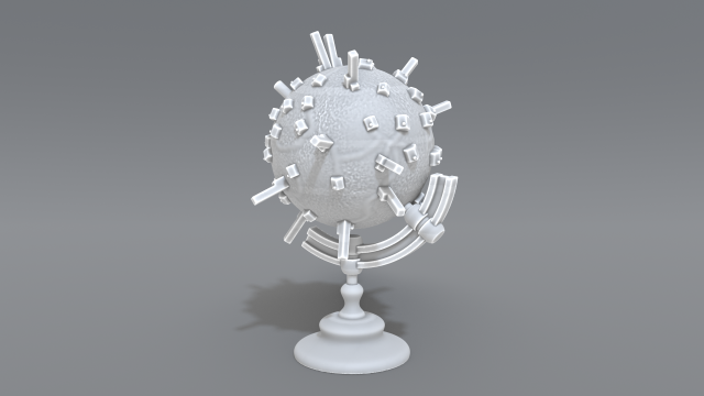 cartoon earth 3D Принт Модель .c4d .max .obj .3ds .fbx .stl .blend