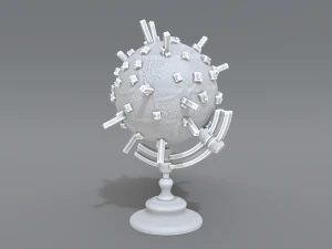 tierra de dibujos animados Modelo de impresión 3D