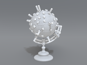 cartoon earth 3D Druckmodell