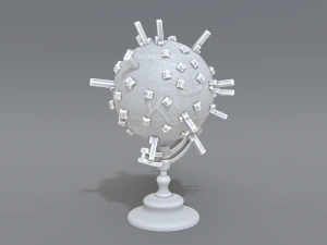 cartoon earth 3D Print Model