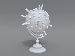 cartoon earth 3D Print Model