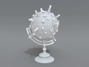 cartoon earth 3D Print Model