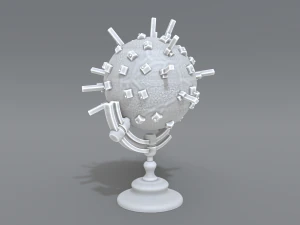cartoon earth 3D Print Model