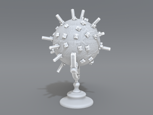 cartoon earth 3D Druckmodell