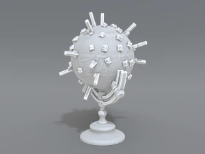 cartoon earth 3D Print Model