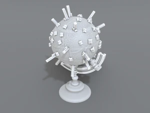 cartoon earth 3D Print Model