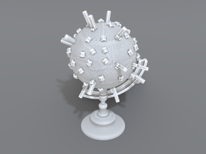 cartoon earth 3D Druckmodell