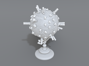 cartoon earth 3D Druckmodell