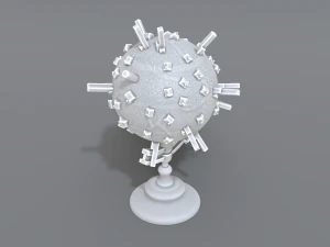 cartoon earth 3D Print Model