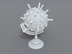 cartoon earth 3D Druckmodell
