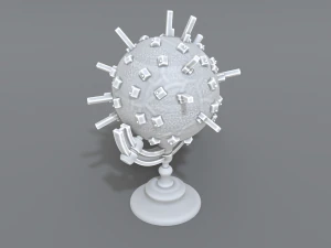 cartoon earth 3D Print Model