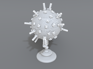 cartoon earth 3D Druckmodell