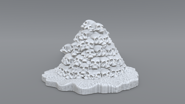 bunch skulls 3D Baskı Modeli .c4d .max .obj .3ds .fbx .stl .blend 