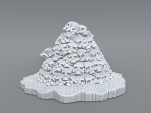 bunch skulls 3D 打印模型