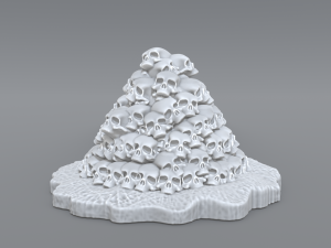 bunch skulls 3D Baskı Modeli