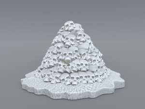 bunch skulls 3D Baskı Modeli