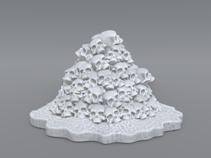 bunch skulls 3D Baskı Modeli