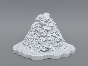 bunch skulls 3D Baskı Modeli
