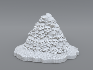 bunch skulls 3D Baskı Modeli
