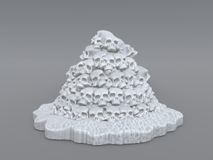 bunch skulls 3D Baskı Modeli