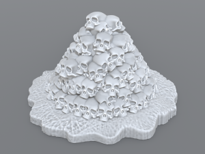 bunch skulls 3D Baskı Modeli