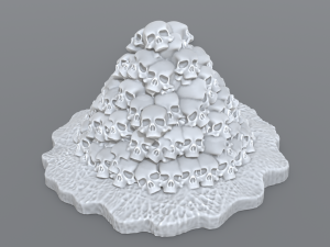 bunch skulls 3D Baskı Modeli