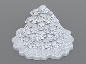 bunch skulls 3D Baskı Modeli