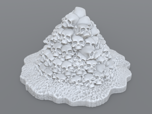 bunch skulls 3D Baskı Modeli