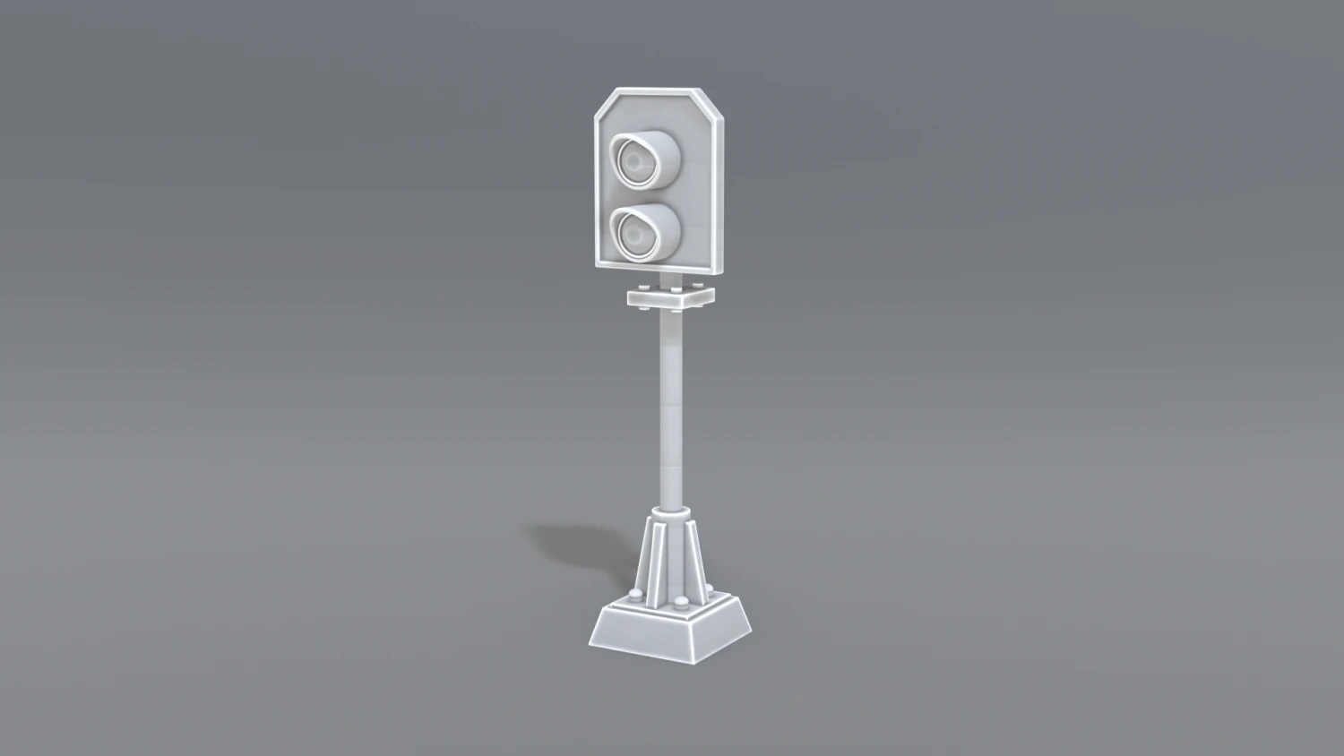 railway signal 3D Print Model .c4d .max .obj .3ds .fbx .stl .blend 