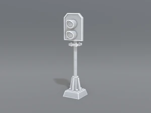 se&ntilde;al ferroviaria Modelo de impresión 3D