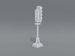 railway signal 3D-printmodel