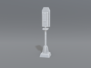 railway signal 3D-printmodel