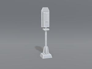 railway signal 3D-printmodel
